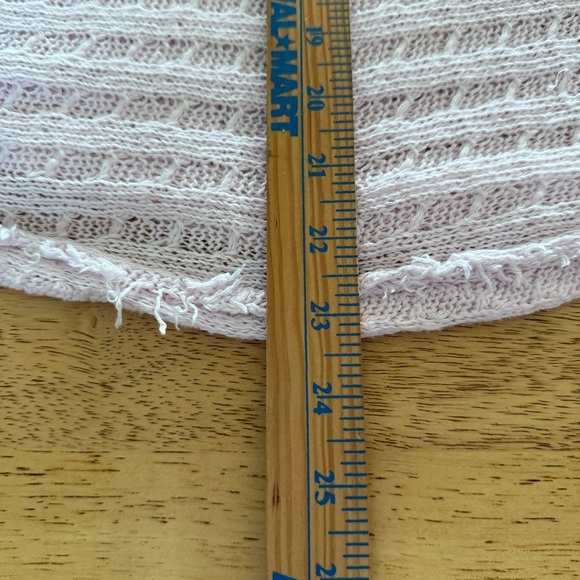 We The Free Boho Soft Pink Knit V-Neck Sweater 100% cotton size extra small - Picture 10 of 13